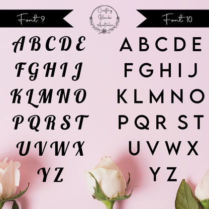 Single Letters • Blank Shape • 100mm