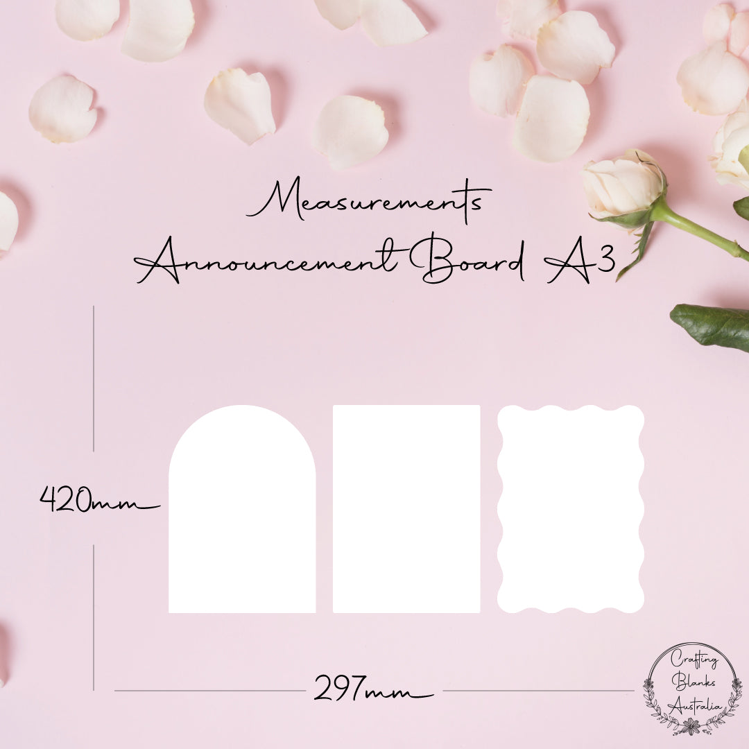 Announcement Board • Blank Shape • A3