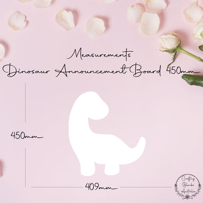 Announcement Board • Blank Dinosaur Shape • 450mm