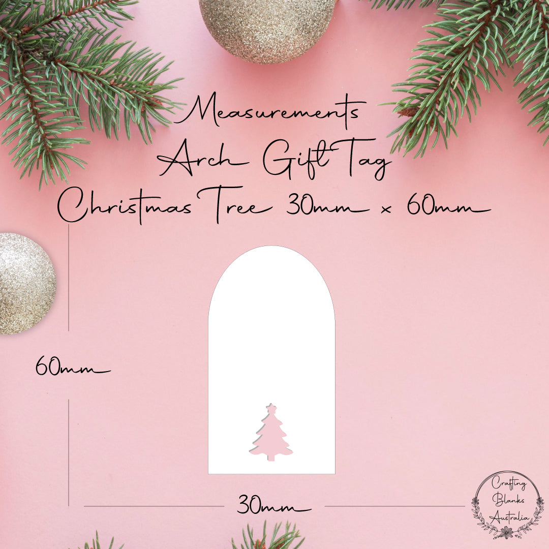 Tree • Arch Gift Tag • 30mm x 60mm