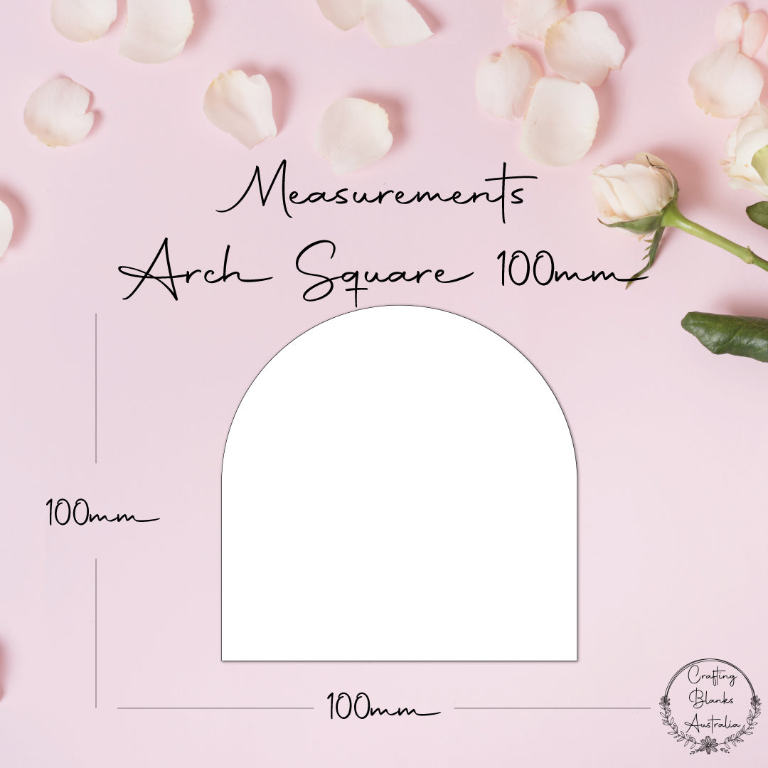 Arch Square • Blank Shape • 100mm