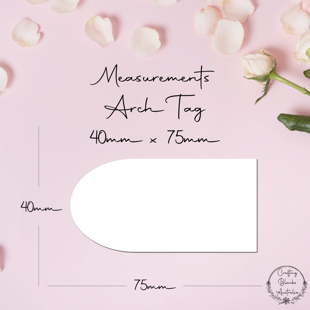 Custom • Baptism Tag • 40mm x 75mm