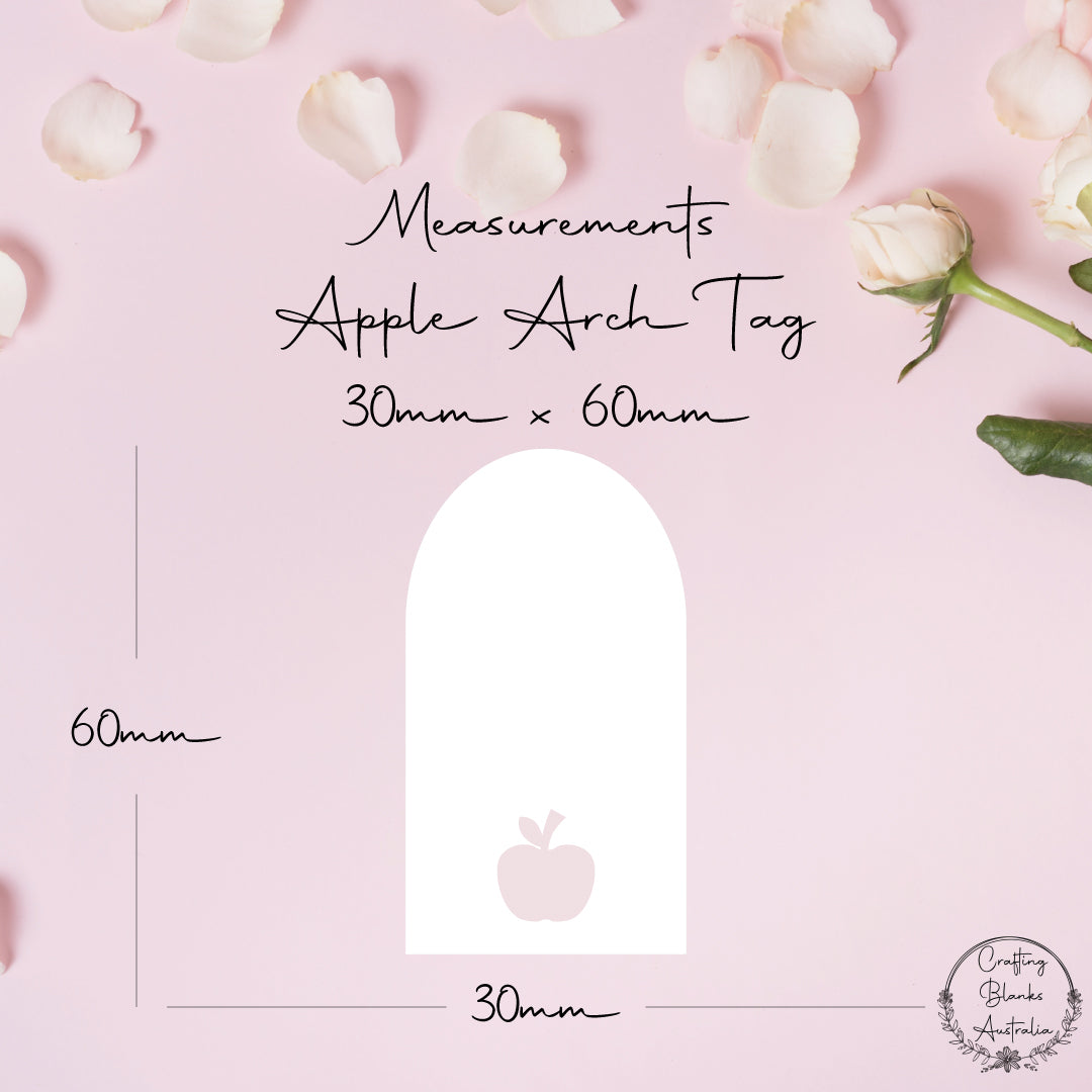 Apple • Arch Blank Tag • 30mm x 60mm