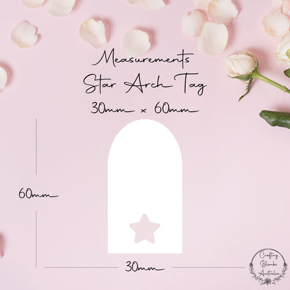 Star • Arch Blank Tag • 30mm x 60mm