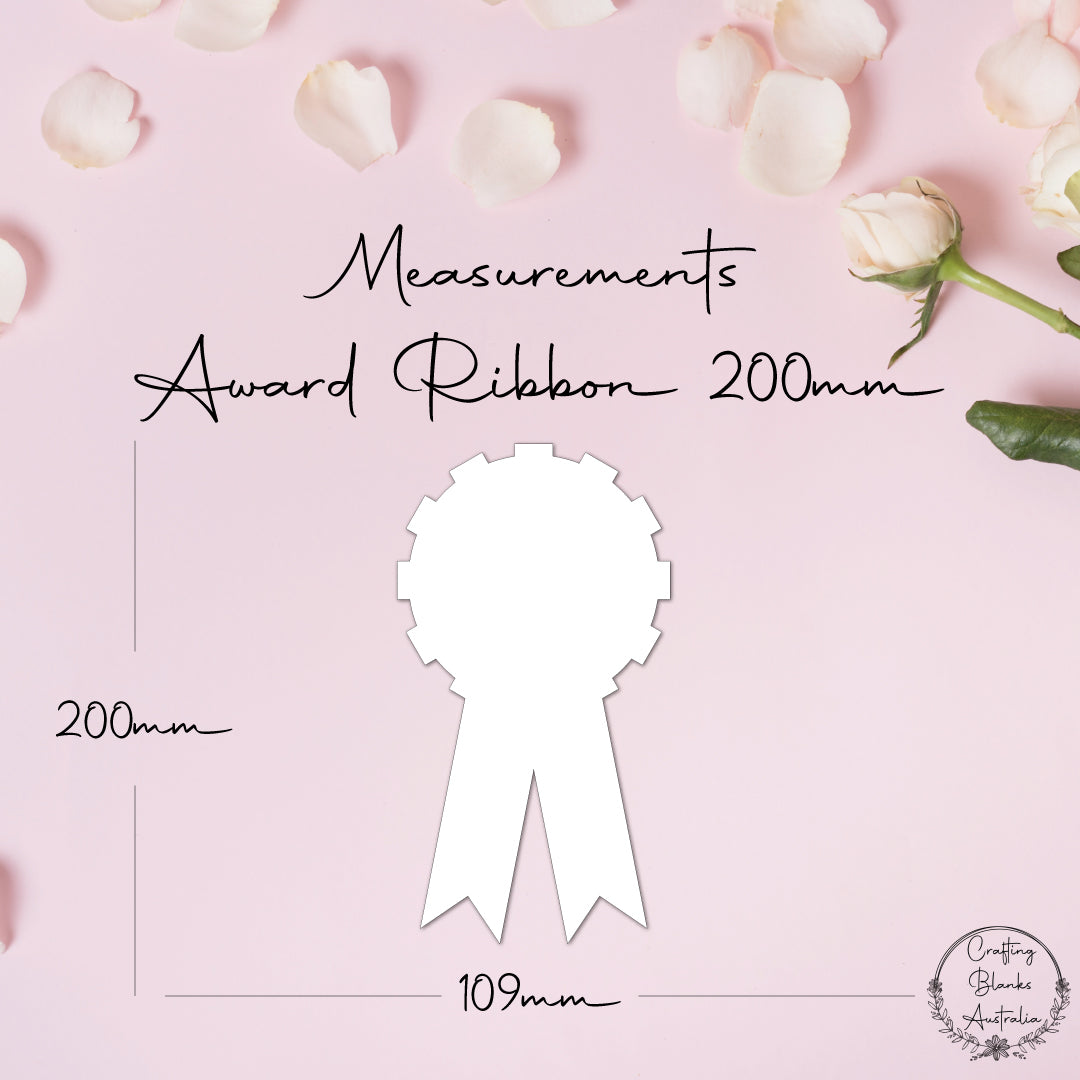 Award Ribbon • Blank Shape • 200mm