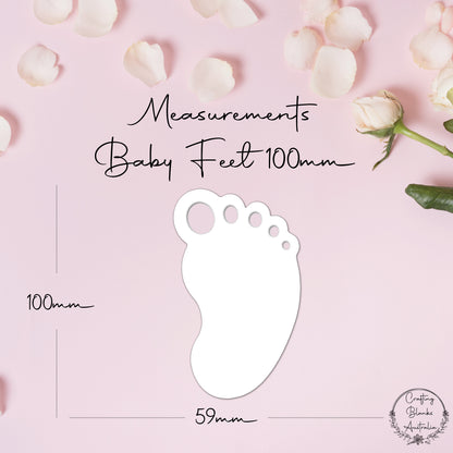 Baby Feet • Blank Shape • 100mm