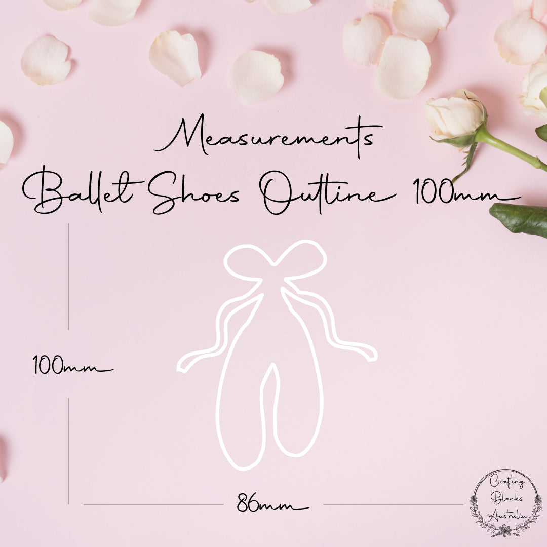 Ballet Shoes • Outline Shape • 100mm