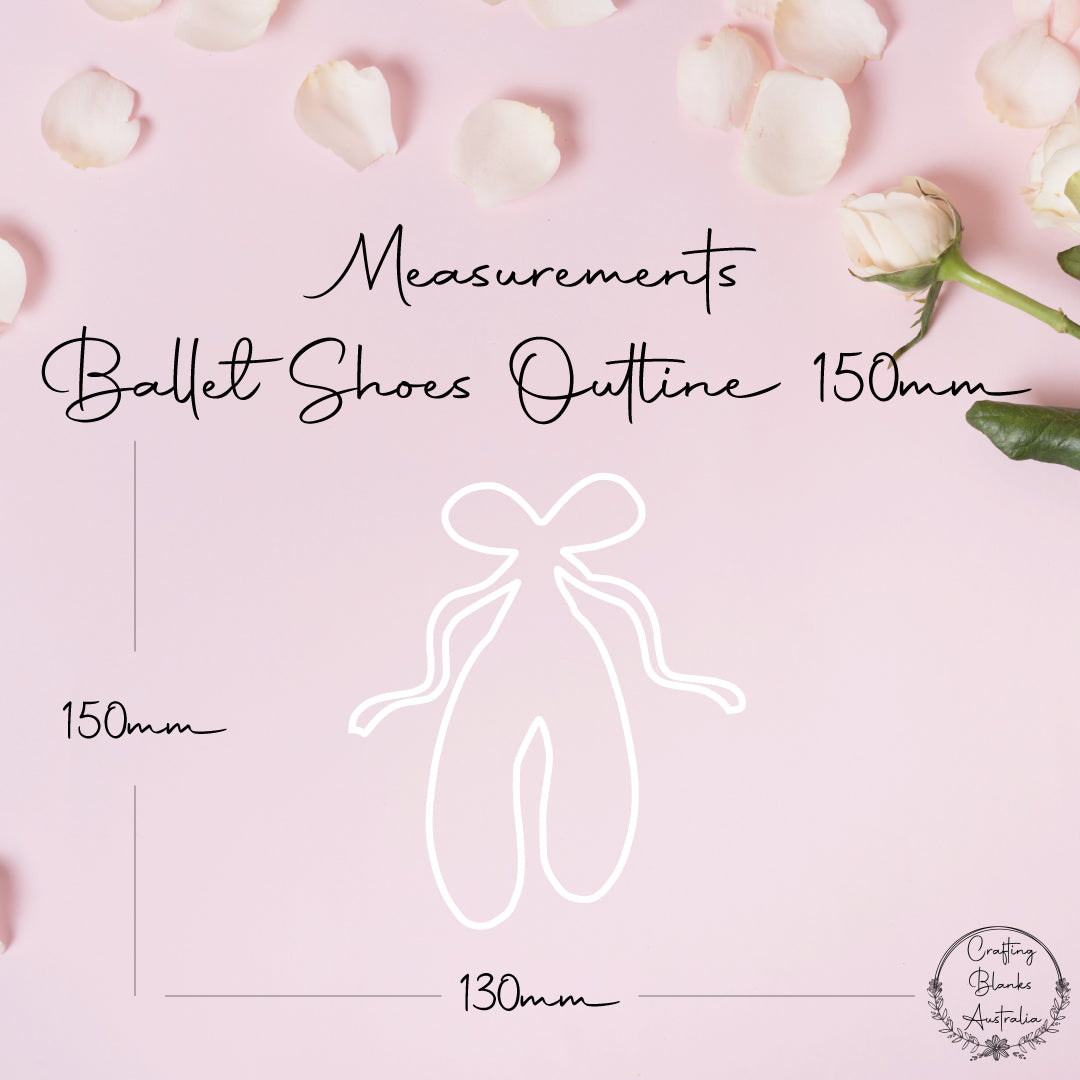 Ballet Shoes • Outline Shape • 150mm