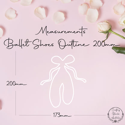 Ballet Shoes • Outline Shape • 200mm