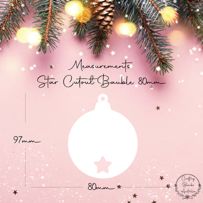 Star • Bauble Shape • 80mm
