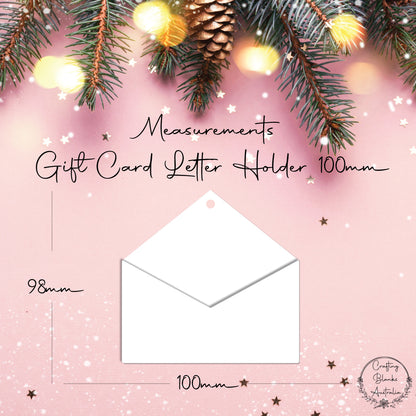 Gift Card • Letter Holder • Envelope Shape • 100mm