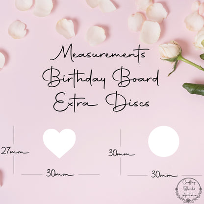 Extra Discs • Birthday Board • 50pack