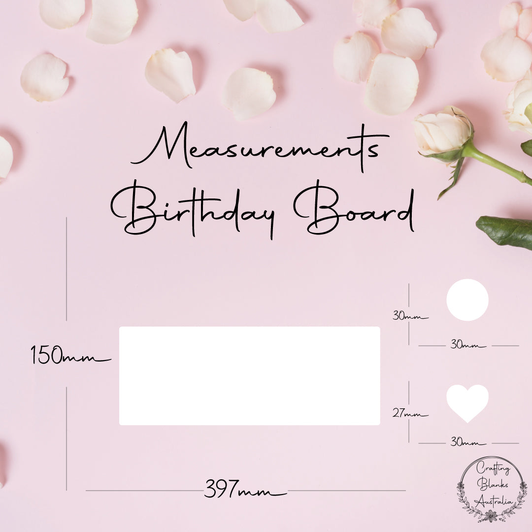 Birthday Board • Blank Set