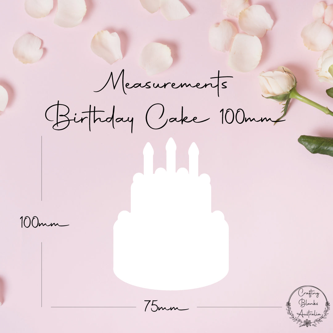Birthday Cake • Blank Shape • 100mm