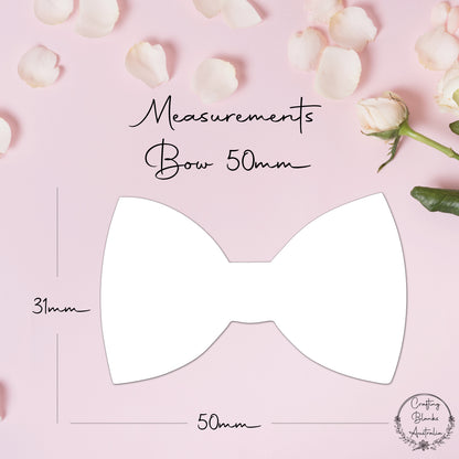 Bow Tie • Blank Shape • 50mm