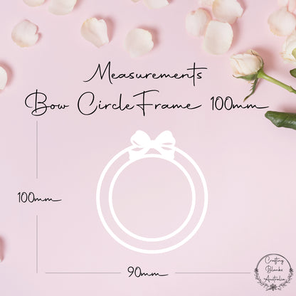 Bow Circle • Blank Shape • 100mm