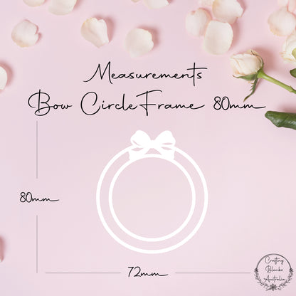 Bow Circle • Blank Frame • 80mm