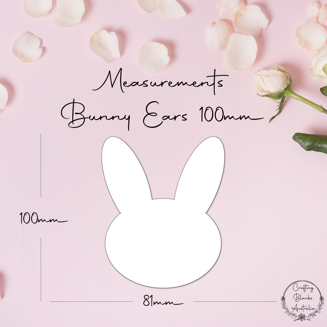 Bunny Ears • Blank Shape • 100mm