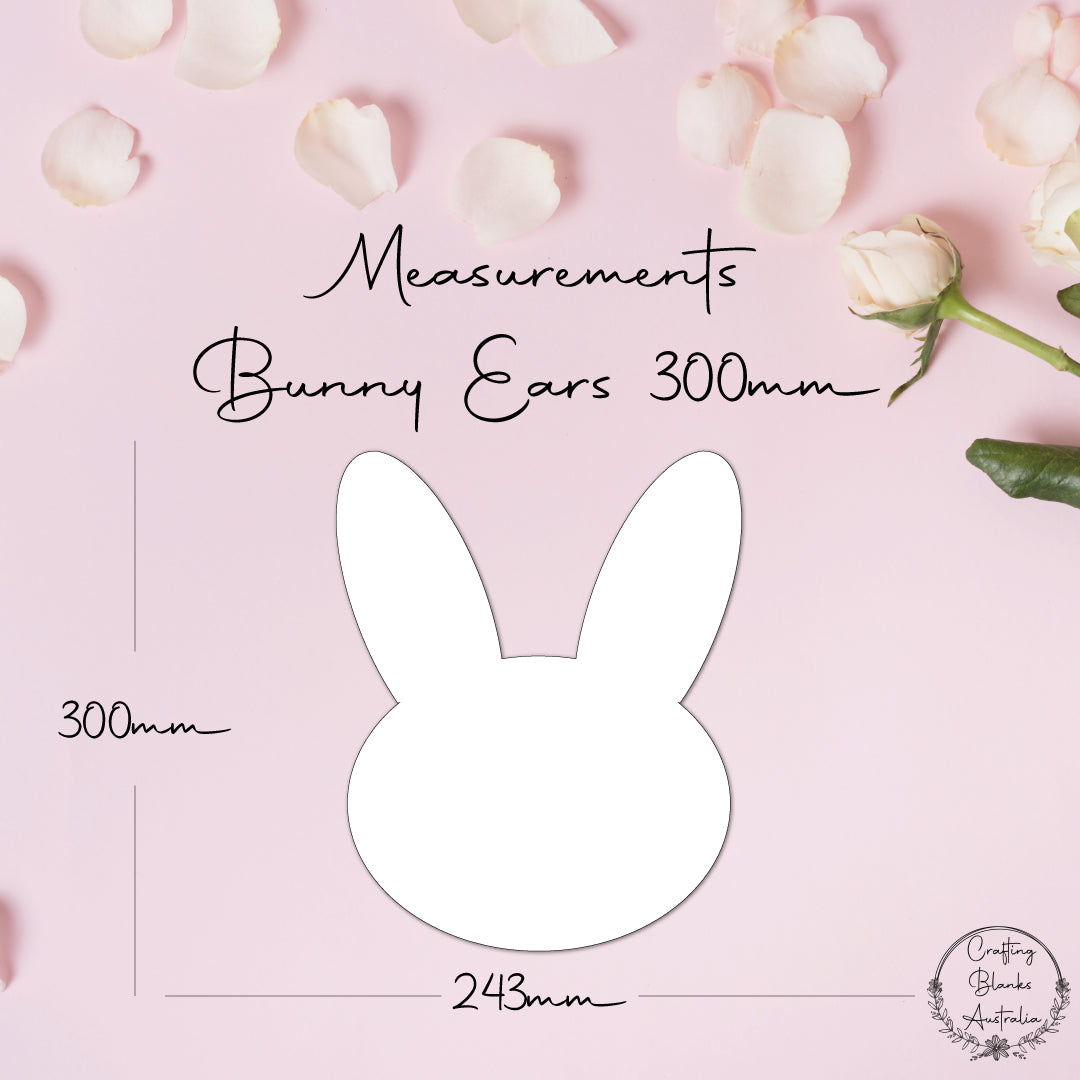 Bunny Ears • Blank Shape • 300mm