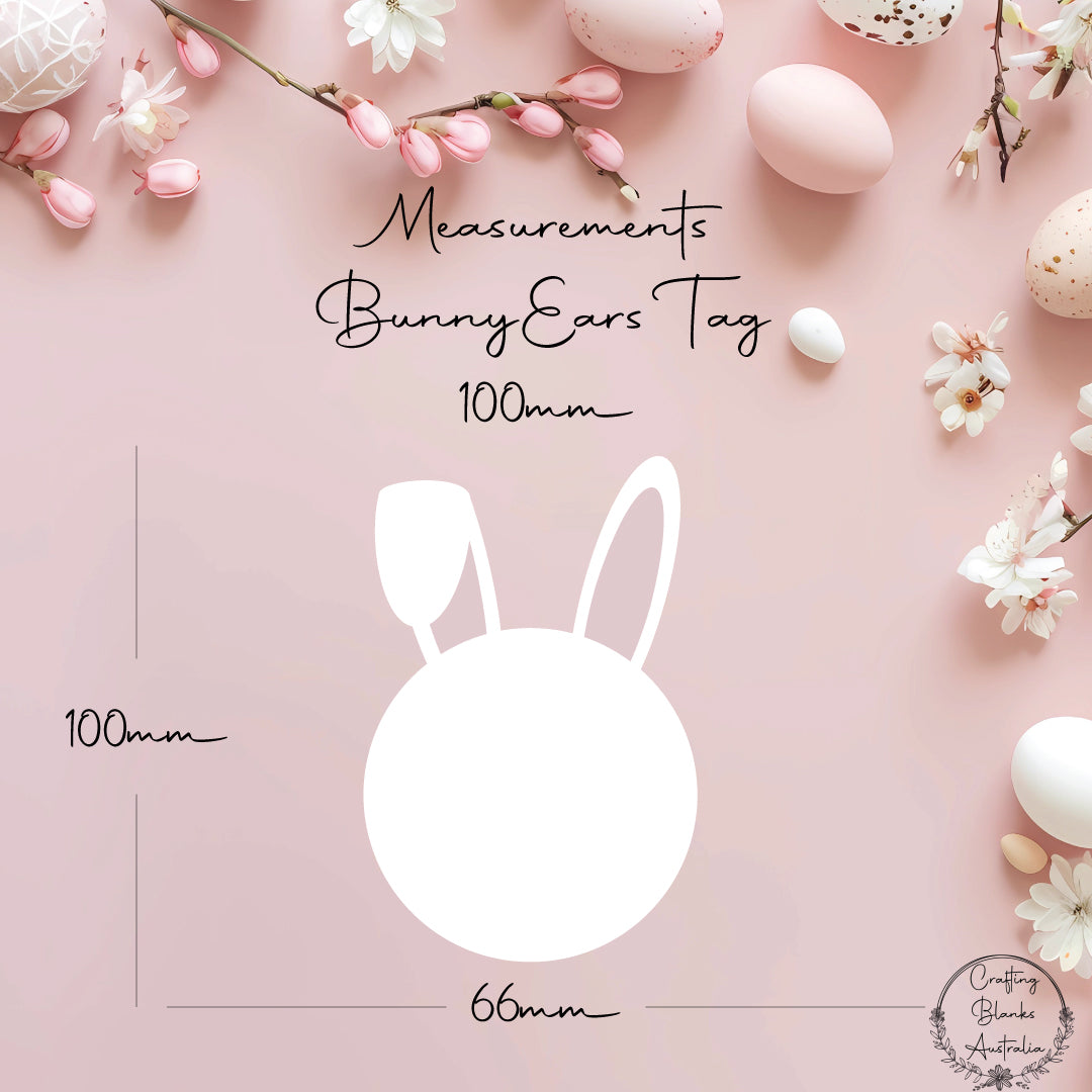 Bunny Ears • Blank Tag • 100mm