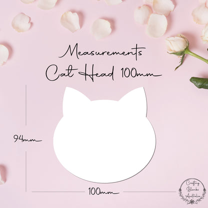Cat Head • Blank Shape • 100mm
