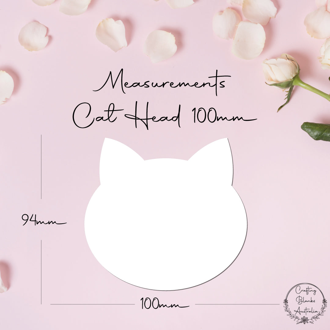 Cat Head • Blank Shape • 100mm