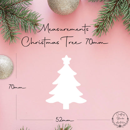 Christmas Tree • Blank Shape • 70mm