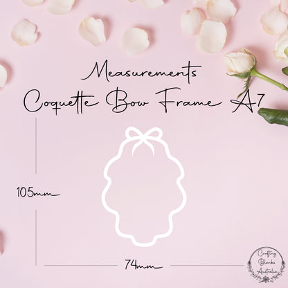 Coquette Bow • Blank Frame • A7
