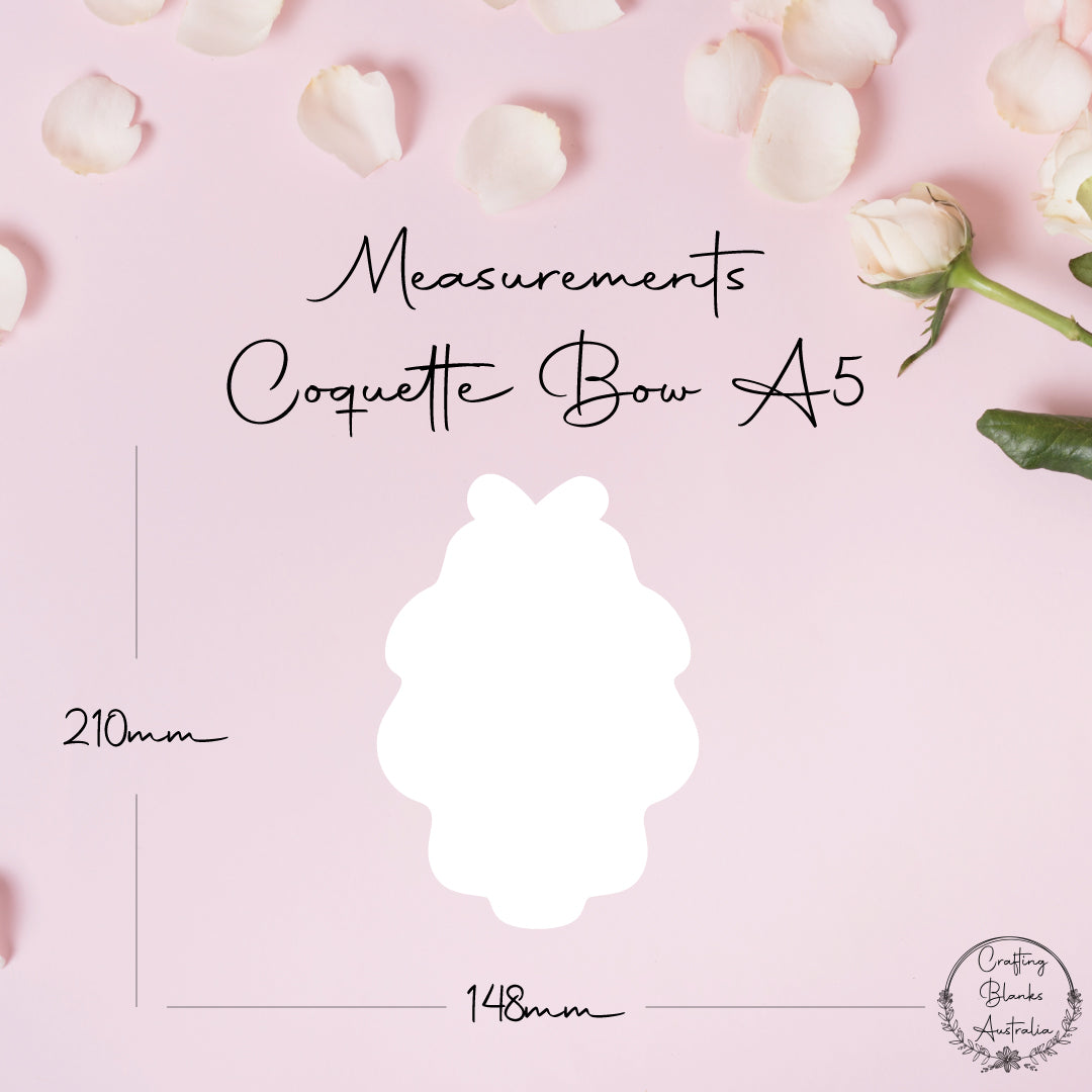 Coquette Bow • Blank Shape • A5