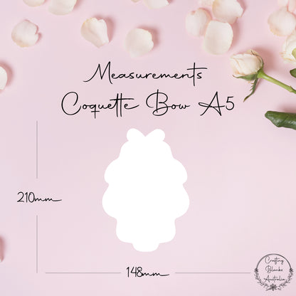 Coquette Bow • Blank Shape • A5
