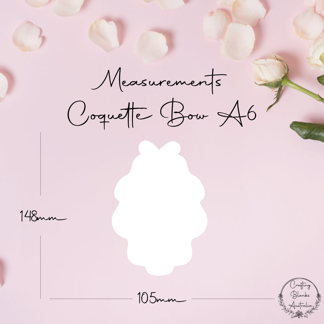 Coquette Bow • Blank Shape • A6