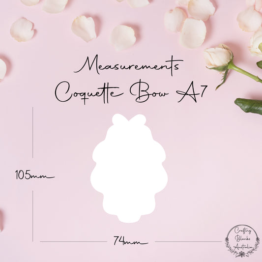 Coquette Bow • Blank Shape • A7