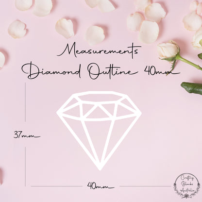 Diamond • Outline Shape • 40mm