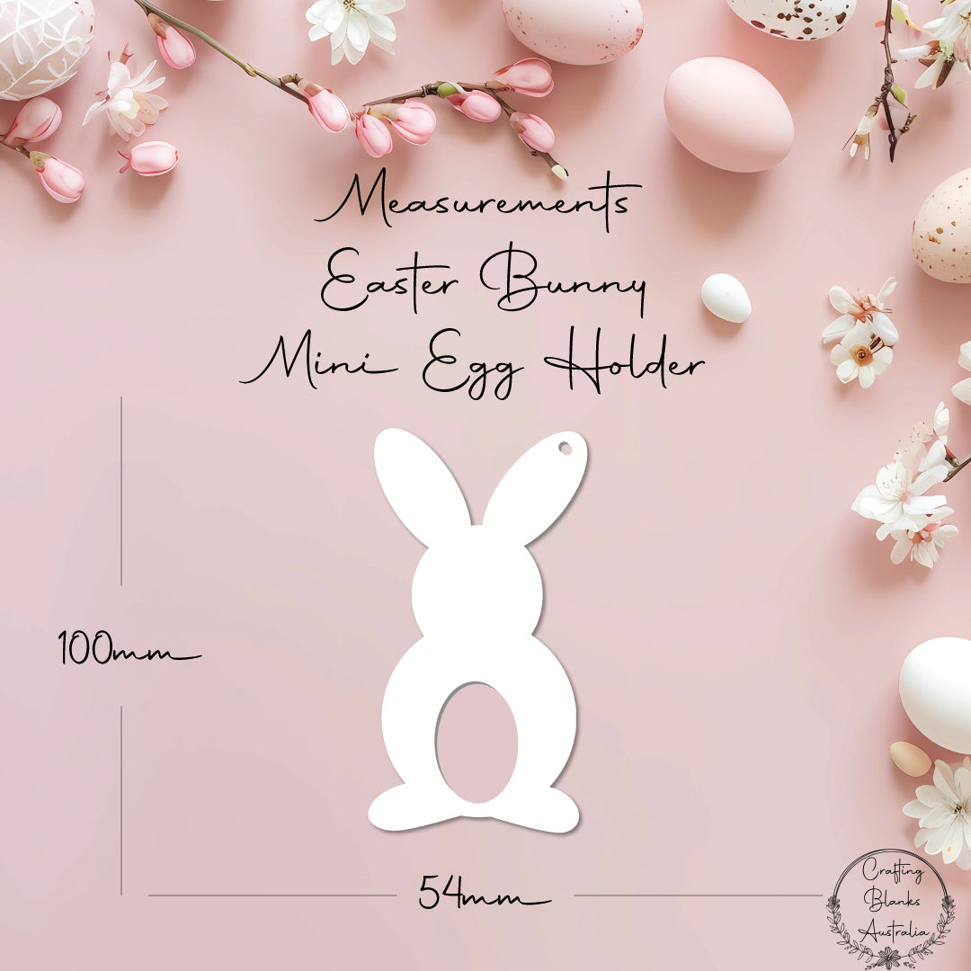 Easter Bunny • Mini Egg Holder • Blank Tag