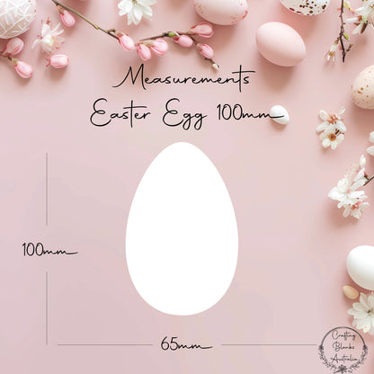 Easter Egg • Blank Shape • 100mm