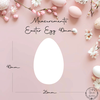 Easter Egg • Blank Shape • 40mm