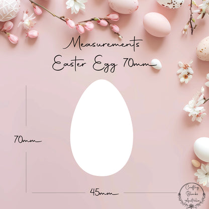 Easter Egg • Blank Shape • 70mm