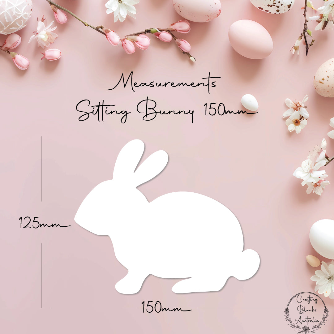 Sitting Bunny • Blank Shape • 150mm