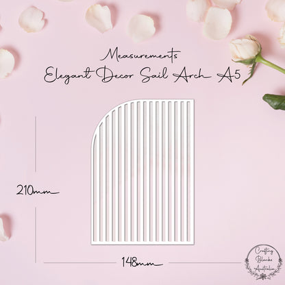 Sail Arch Elegant • Blank Decor Shape • A5