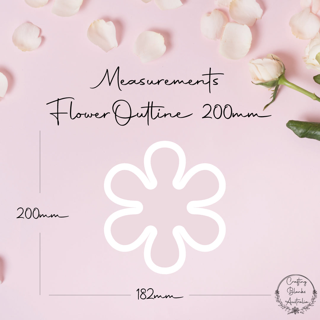 Flower • Outline Shape • 200mm