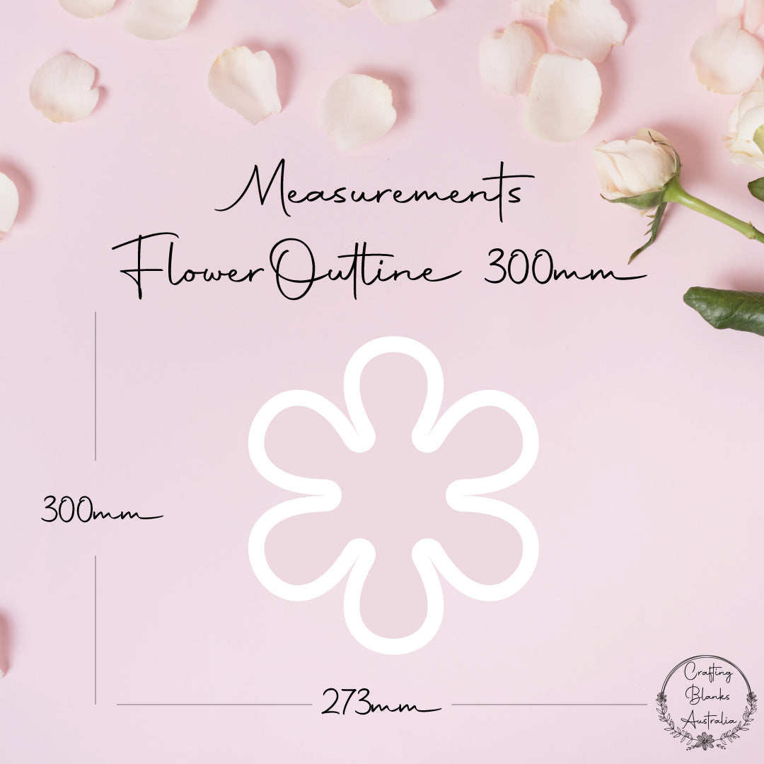 Flower • Outline Shape • 300mm