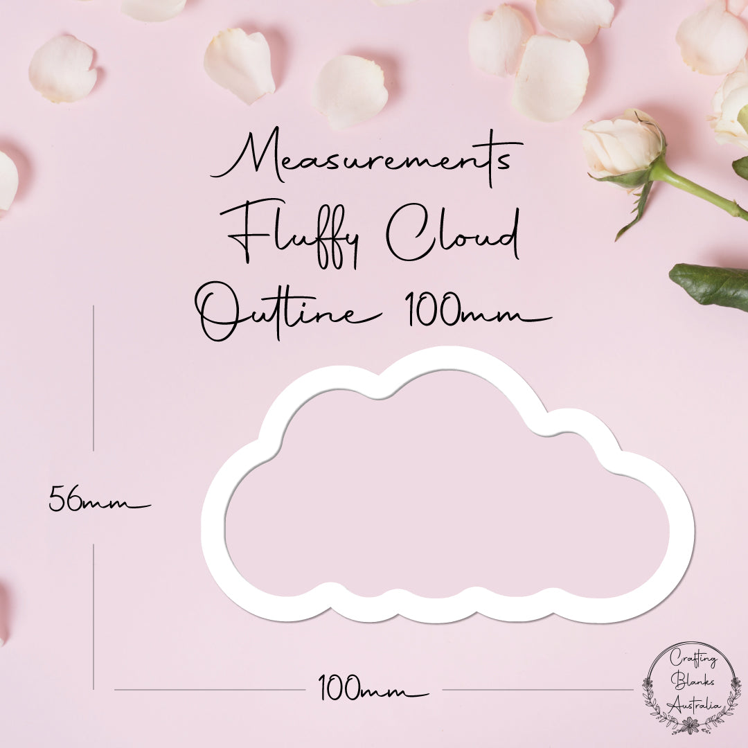 Fluffy Cloud • Outline Shape • 100mm