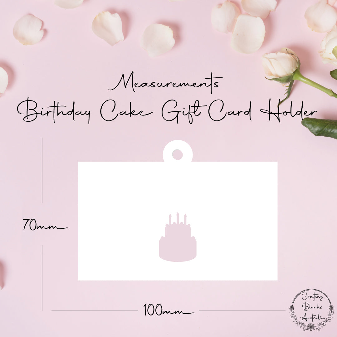 Birthday Cake • Gift Card Holder • 100mm