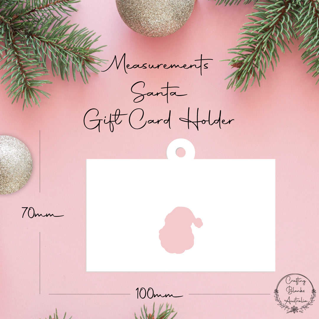 Santa • Gift Card Holder • 100mm