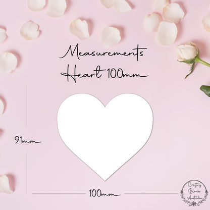 Heart • Blank Shape • 100mm