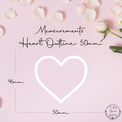 Heart • Outline Shape • 50mm