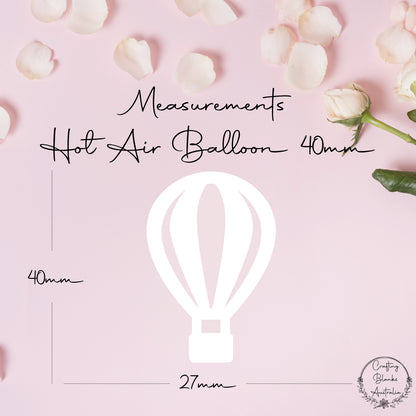 Hot Air Balloon • Blank Shape • 40mm