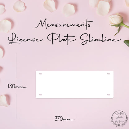 License Plate • Blank Shape • Large Slimline