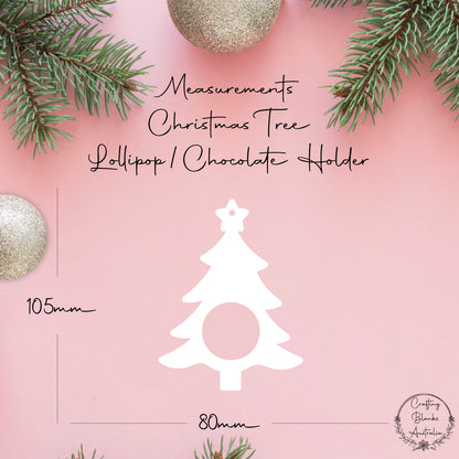 Christmas Tree • Lollipop/Chocolate • Blank Holder