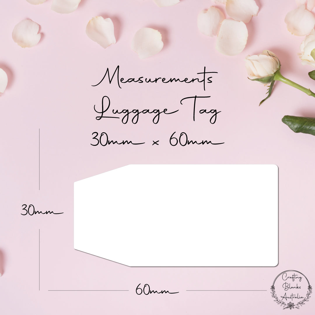 Luggage • Blank Tag • 30mm x 60mm